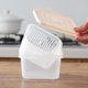 thumbnail image 3 of Gibobby Almacenamiento de ajo Cebolla Refrigerador Jengibre Caja sellada Contenedor Comida Cocina, y bar(Beige), 3 of 3