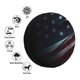 thumbnail image 4 of Fotbe American Flag Waving Print Funda de Llanta de Repuesto con Estampado, Engrosada, Ajuste Universal para Jeep, Remolque, RV, SUV, Camión-15 inch, 4 of 6