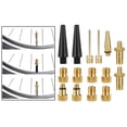thumbnail image 3 of ADAPTADOR de LATÓN BOMBA de BICICLETA CONVERTIDOR de VÁLVULA de BICICLETA PRESTA - 15 piezas Sunnimix adaptadores de válvula de bicicleta, 3 of 8