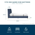 thumbnail image 6 of Novogratz Her Majesty Tufted Upholstered Bed Frame, Queen, Blue Linen, 6 of 19