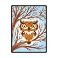 thumbnail image 1 of RYLABLUE Couverture en Polaire Hibou 58x80 Pouces, 1 of 1