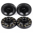 thumbnail image 5 of 4Pcs Black Coating Brass Wheel Hex Hub Adapters Counterweight for FMS FCX24M 1/24 RC Car Truck Model Upgrade Parts, 5 of 7