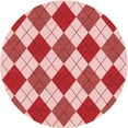thumbnail image 1 of Ahgly Company Tapis d'Intérieur Ronds Transitionnels Roses Lavables à la Machine, 6 Pieds Rond, 1 of 7