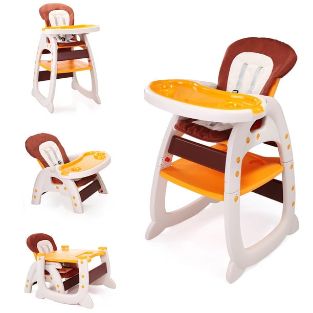 WTOYS 3in1 Baby High Chair Toddler Chair Highchairs with Adjustable