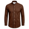 thumbnail image 4 of Ytobaz Dress Shirt for Men Long Sleeve Button Down Casual Tuxedo Shirts with Pleated Front Wrinkle Free Classic Fit Band Collar Tops for Wedding Party Banquet Business, 4 of 5