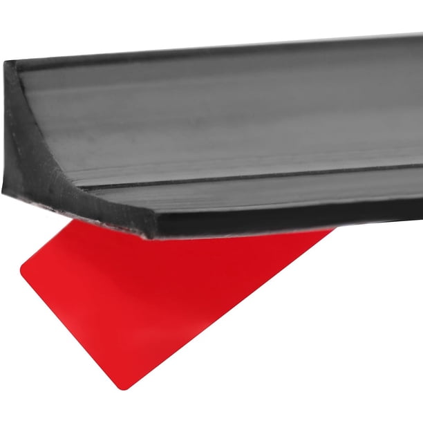 Nueva presa de agua plegable para umbral de ducha, barrera impermeable de silicona autoadhesiva, presa de tira de agua para baño y cocina (negro)