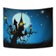 thumbnail image 2 of Tapiz de Casa Embrujada de noche de Halloween ABPHQTO decoración para colgar en la pared 100x150 cm, 2 of 4