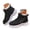 Black, variant on HEWUQI Winter Boots for Women Snow Boots Warm Hiking High Top Sneakers Waterproof Lightweight Outdoor Shoes Pink Size 6