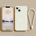 thumbnail image 1 of Liquid Silicone Case For iPhone 15 14 13 12 11 Pro Max Mini XR Xs Plus SE Phone Magnetic Wireless Charging For  Cover, 1 of 1