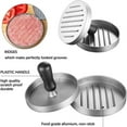CC Toy Burger Press Aluminum BBQ Patty Maker with 100 Wax Papers Beef