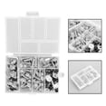 thumbnail image 3 of 158PCS Moto Pare-Brise Carénage Boulon Kit de Fixation Vis Argent, 3 of 10
