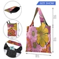 thumbnail image 3 of Large Capacity Print Tote Bag,Lightweight Portable Foldable Shopping Bag Big Daisies, 3 of 6