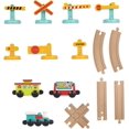 thumbnail image 2 of shiyou-– Train Set for Kids, Toddlers – 29Pc Train Track Set with Trains and Accessories – Developmental Toy – All Aboard Train Set – 2 Years + – All Aboard Train Set, 2 of 4