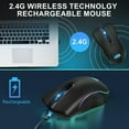 thumbnail image 2 of DEBGFS M06 Wireless Gaming Mouse  Rechargeable Computer Mouse Mice with Rainbow Backlit Lights  3 DPI Levels  6 Silent Buttons  USB 2.4GHz Optical Mice for PC Gamer Laptop Desktop Chromeb,m06, 2 of 9