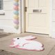 thumbnail image 5 of Alfombra de baño – Esterilla para conejos de Pascua, moqueta no deslizante, microfibra de poliéster súper absorbente y suave, decoración de primavera para las fiestas, rosa, 19,6 x 19,6 pulgadas, 5 of 7