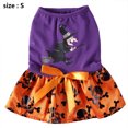 thumbnail image 2 of Disfraces de Halloween para perros y gatos, vestido de esqueleto de bruja, trajes de fiesta para mascotas, sudadera con capucha, falda divertida para perros y gatos, 2 of 5