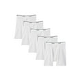 thumbnail image 4 of Fruit of the Loom Men's CoolZone Fly White Boxer Briefs, 5 Pack, 4 of 7