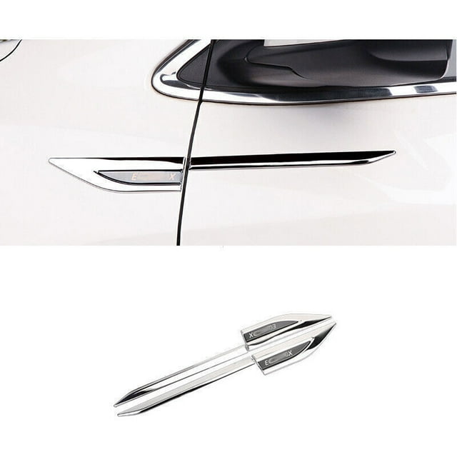 4P Chrome Fender Body Side Air Outlet Cover Trim for Chevrolet Equinox 2018-2021-