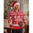 thumbnail image 2 of COOFANDY Mens Casual Slim Fit Pullover Sweaters Long Sleeve Knitted Zip Up Mock Neck Polo Sweater, 2 of 6
