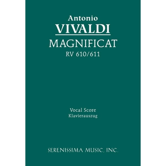 Ludwigmasters Magnificat, RV 610/611: Vocal score, (Paperback)