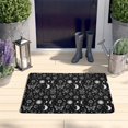 thumbnail image 2 of Black White Sun Moon Snake Butterfly Flannel Non Slip Door Rugs,Washable Door Mats Indoor,Decorative Door Mats,Dirt-Resistant and Absorbent Doormat for Entrance,Bedroom,Kitchen,Bathroom,23.5"x16", 2 of 5
