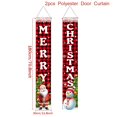 thumbnail image 3 of Pancarta navideña de Papá Noel para puerta, decoración navideña para el hogar, pancarta colgante navideña 2024, decoración navideña de Año Nuevo 2025, 3 of 5