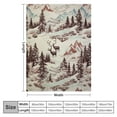 thumbnail image 4 of ARISTURING Indigo Hill by HiEnd Accents | White Pine Sherpa Throw Blanket, Pine Tree Nature Mountain Bear Deer Elk Print, Western Blanket for Camping Outdoor, Cabin Lodge Rustic Sherpa Blanket,, 4 of 6