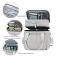 thumbnail image 5 of SPEKSEE Lunch Bag for Women Men, Expandable Large Adult Insulated Lunch Box for Work, Leakproof Double Deck Lunch Box Cooler Tote Bag with Removable Shoulder Strap, 5 of 8