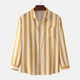 thumbnail image 4 of Men's Summer New Loose Print Long Sleeve Shirt Cardigan Beach Shirt 4XL, 4 of 7