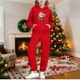 thumbnail image 2 of Piuwrlz Teen Sweatsuits Sets Girls Two Piece Jogger Set Pocket Christmas Round Neck Sweats and Sweatpants Red Size 13 Years, 2 of 9
