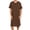 Brown, variant on Mens Shirts Casual,Nightshirt for Men Nightgown Short Sleeve V Neck Sleepshirt Pajama Shirt Summer Comfy Big & Tall Henley Sleep Gowns