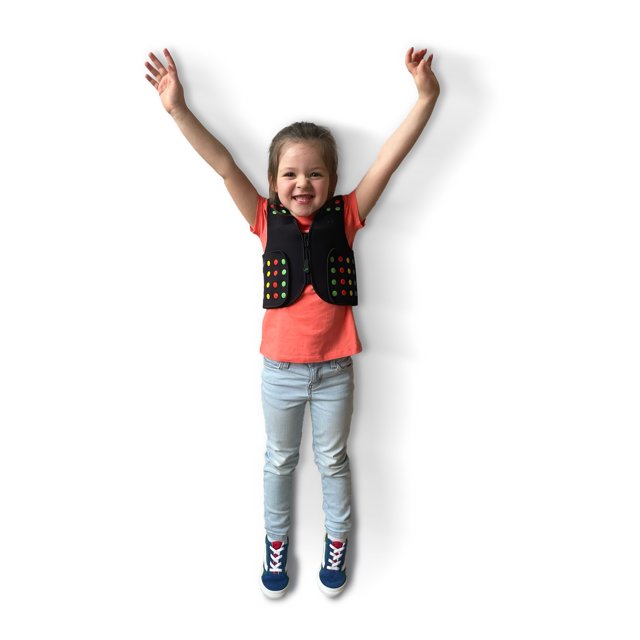 Power WearHouse Veste de Compression pour Enfants Autistes, TDAH et Trouble Sensoriel (m) Noir