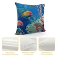 thumbnail image 4 of Qinduosi Marine Fish Cushion Cover Pillow Cover Pattern Throw Pillow Cover Decorative Pillow Cover for Adult Teens,Blue Room Decor White, 4 of 5