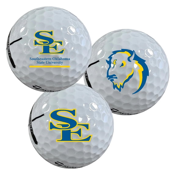 Southeastern Oklahoma State University Savage Storm Logo Edition Taylormade Distance  Golf Balls 12-Pack (Dozen)