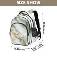 thumbnail image 3 of ALAZA Marble Green School Backpack Elementary Bag Bookbag Travel Rucksack, 3 of 6