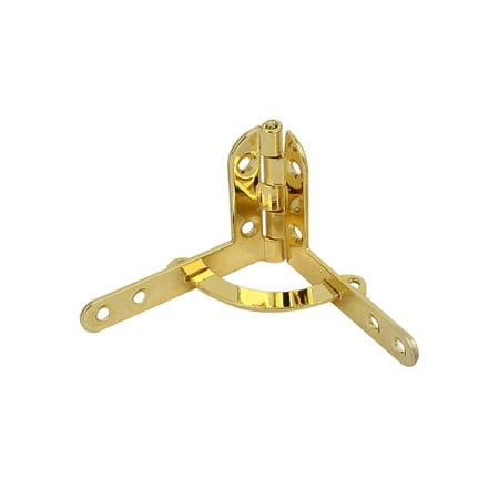 Jewelry Wine Box Wooden Case 90 Degree Support Spring Hinge Gold Tone