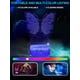 thumbnail image 5 of ER Luz de noche de mariposa para niños, lámpara de noche de ilusión 3D, 16 colores brillar Electrónica, 5 of 5
