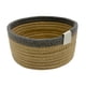 thumbnail image 1 of Cesta de almacenamiento Cesta tejida Cestas de almacenamiento Cesta de servicio Contenedores de almacenamiento de gran capacidad para gabinetes Dormitorios universitarios 20cmx10cm Gris, 1 of 8