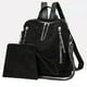 thumbnail image 2 of 2PCS Juego De Mochila Convertible De Pana, Versátil Bolsa Escolar, Mochila Y Bolso Para Viajes Para Mujer, 2 of 3