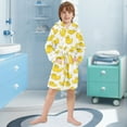 thumbnail image 5 of FORMRS Niños Bathrobe Unisex Hooded Robe Soft Plush Pajamas Sleepwear, Size 10-12T, Yellow Rubber Ducks, 5 of 7