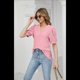 thumbnail image 2 of Camisas de Corta Abullonadas de Verano Rosa M, 2 of 8
