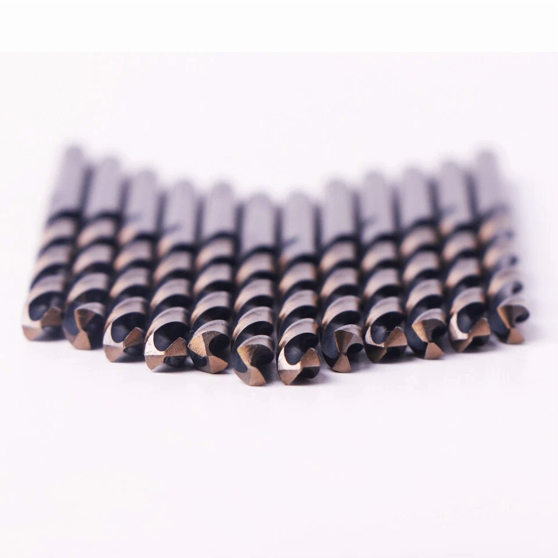 CRESTIN- Drillforce 12Pcs 5/32" Black Gold Drill Bits Set Hss Metal Woodworking Drill Bit