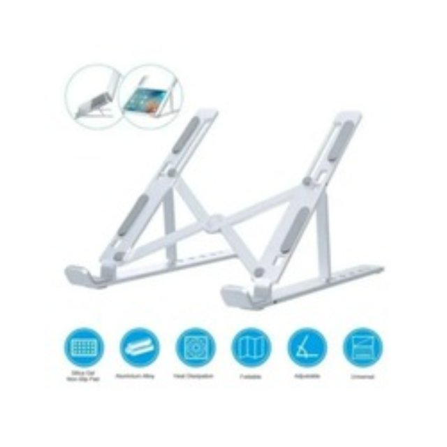 Soporte plegable para ordenador portátil, elevador de 6 alturas ajustables