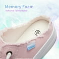 thumbnail image 5 of Obtaom Women Canvas Mules Memory Foam Clipper Fashion Sneakers Comfortable Slip-On Mule Backless Holiday Shoes（PINK US8）, 5 of 8