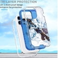 thumbnail image 2 of New Designed Case for iPhone 14 Pro Max (2022), [Marble Gold Glitter] [Three-Layer Hardshell Cases] [Reinforced Military Grade Drop Protection] Heavy-Duty Protective Cover iPhone 14 Pro Max Case 6.7", 2 of 5