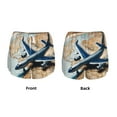 thumbnail image 3 of Rateoe Airplane World Map Adventure Printed 2 in 1 Women's Workout Shorts for Athletic Gym Running Shorts with Phone Pockets-Medium, 3 of 7