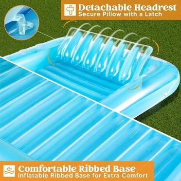 Intex Adult Transparent Blue Inflatable Rockin' Lounge Swimming Pool ...