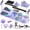 Purple, variant on Foldable 6-in-1 Portable Pilates Reformer Set with Timer for Home Workout, Core, Abs and Fitness Training