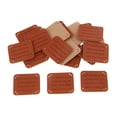 thumbnail image 2 of 20 piezas etiquetas de cuero PU etiquetas para coser ropa parches manualidades DIY-rosa pequeña Carta Hugo Etiquetas de PU hechas a mano, 2 of 7