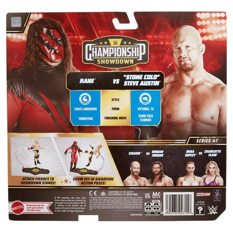 WWE Wrestling Toys: Stone Cold Steve Austin vs Kane